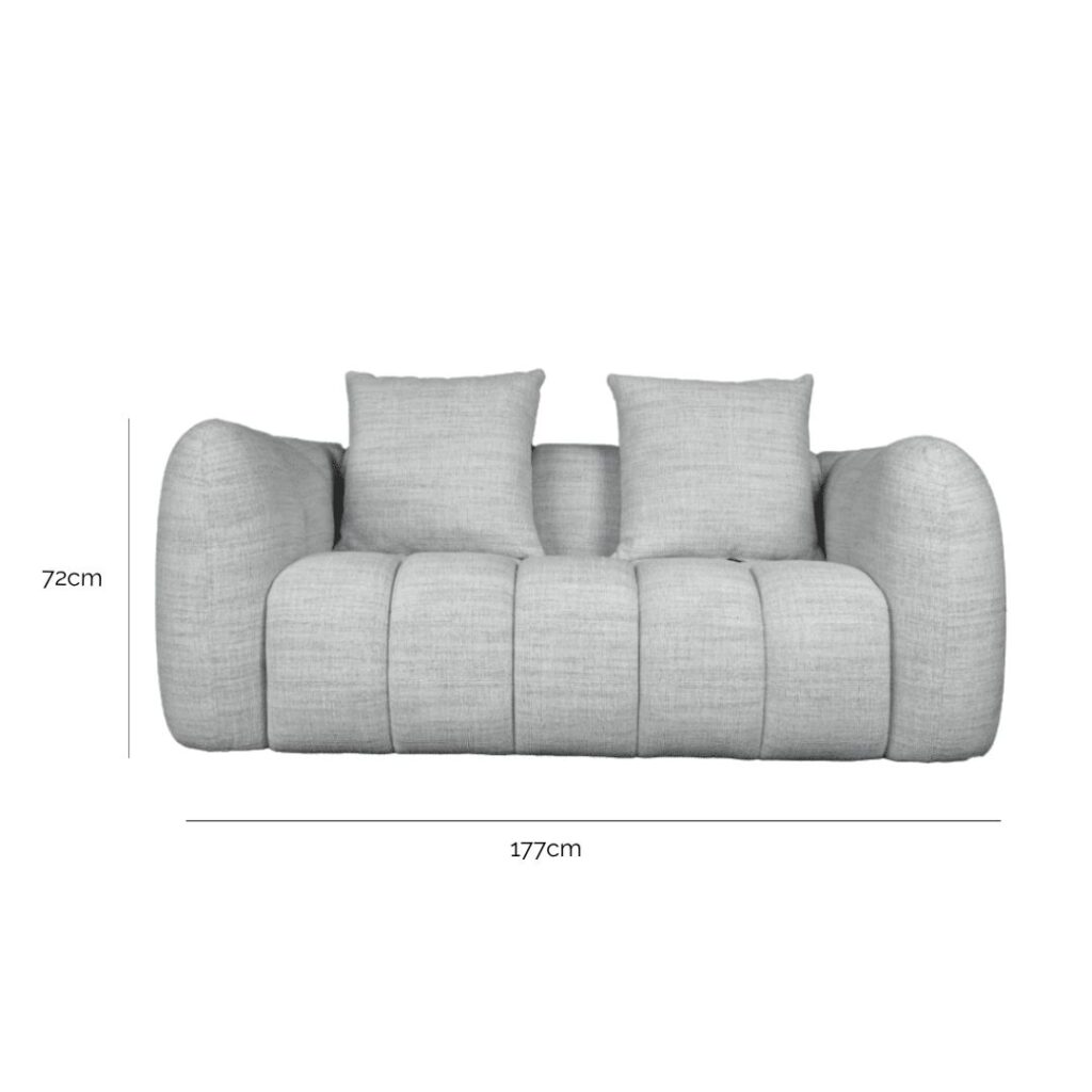 Aria Fabric 2 Seater Sofa