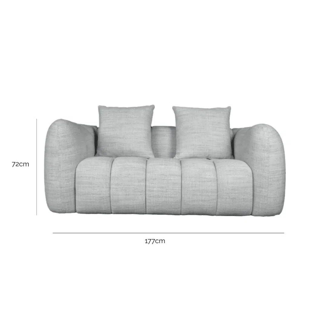 Aria Fabric 2 Seater Sofa