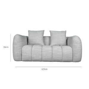 Aria Fabric 2 Seater Sofa