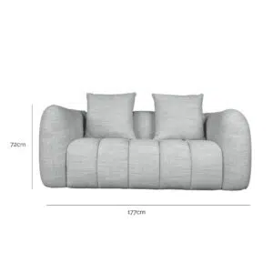 Aria Fabric 2 Seater Sofa