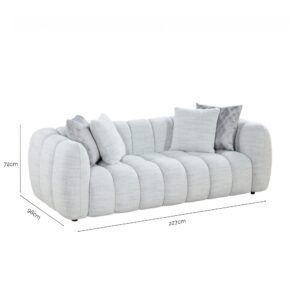Aria Fabric 3 Seater Sofa