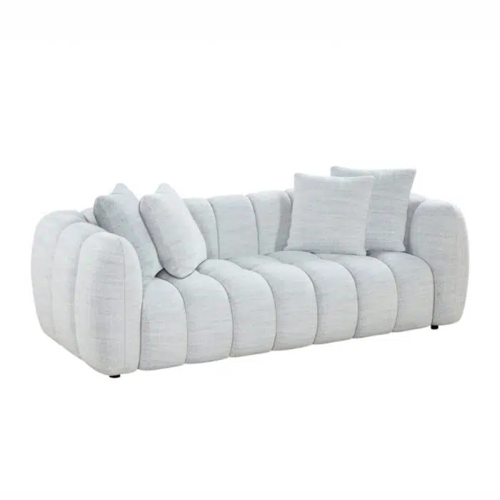 Aria Fabric 3 Seater Sofa – Grey