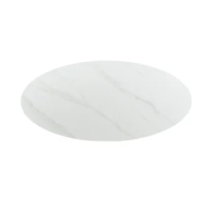 oval marble dining table