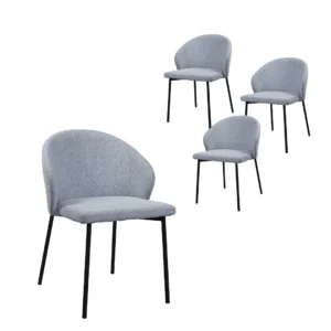 Livia Fabric Dining Chairs（set of 4)