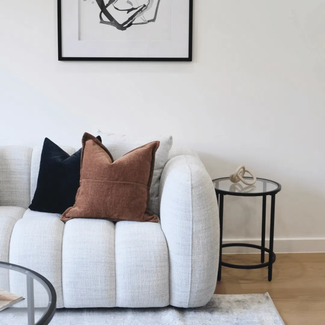 Aria Fabric 3 Seater Sofa – Grey