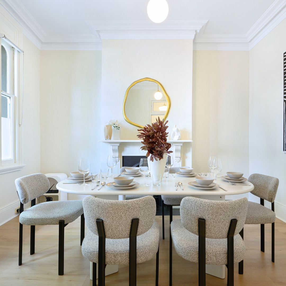 Felix Dining Chair - Grey | Modern Fabric Chairs Australia - Ele Living