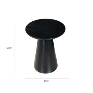 Finn Side Table with dimensions 40cm wide, 40cm deep, and 55cm high