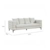 Jasper Fabric 3 Seater Sofa