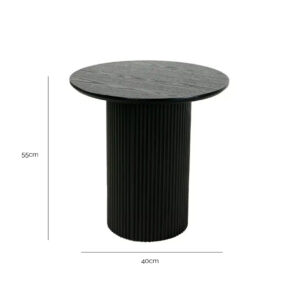 Juno Side Table with dimensions 40cm wide, 40cm deep, and 55cm high
