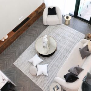 Mira Sofa in a stylish living room with natural lighting