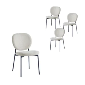 Archie Almond Dining Chairs (set of 4)