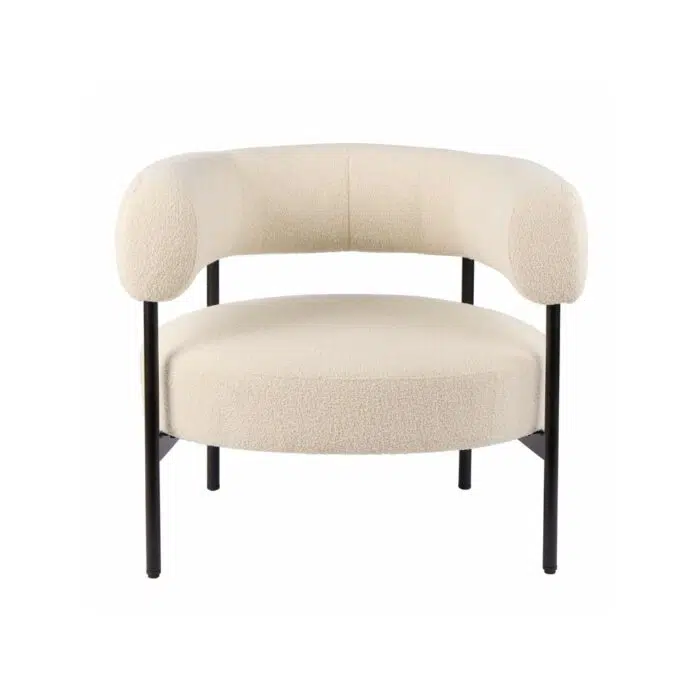 Alba Boucle Armchair Cream