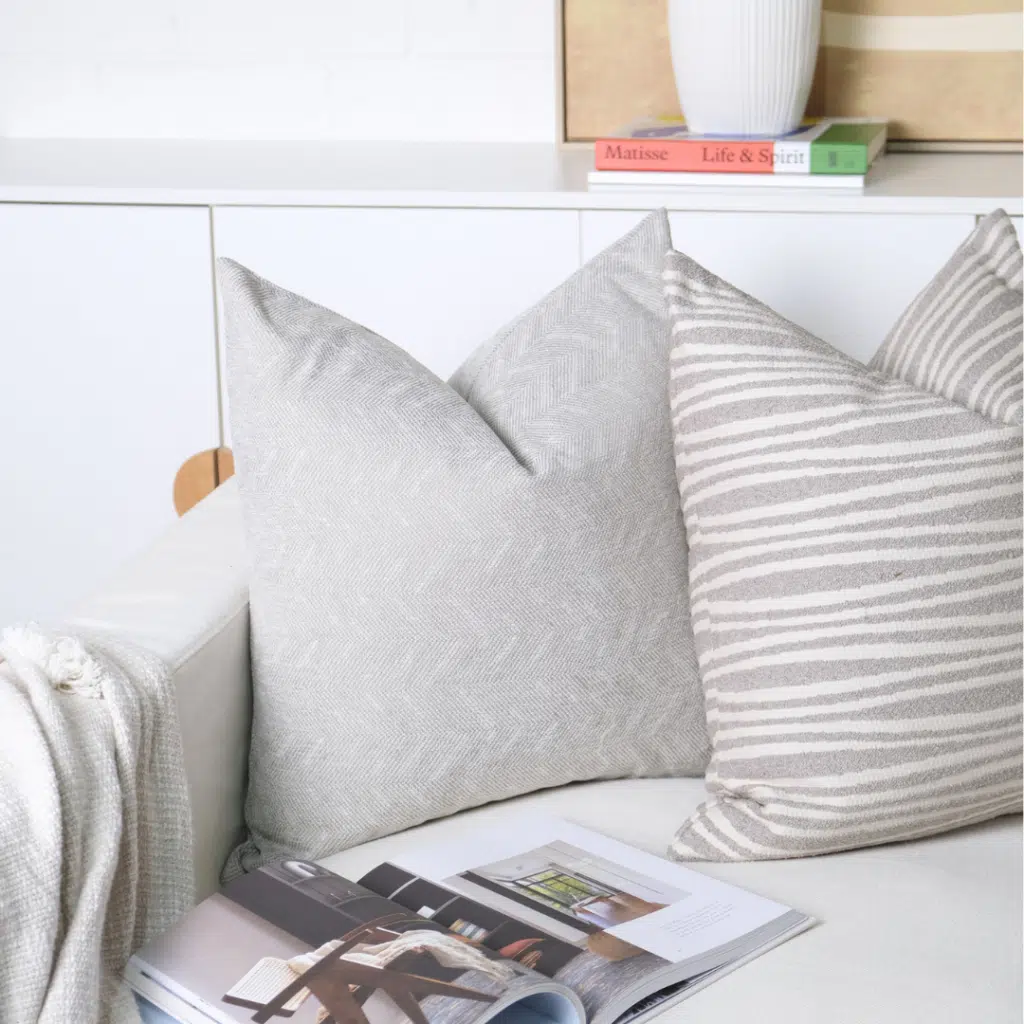 Soft and comfortable cushion 55cm with feather filling