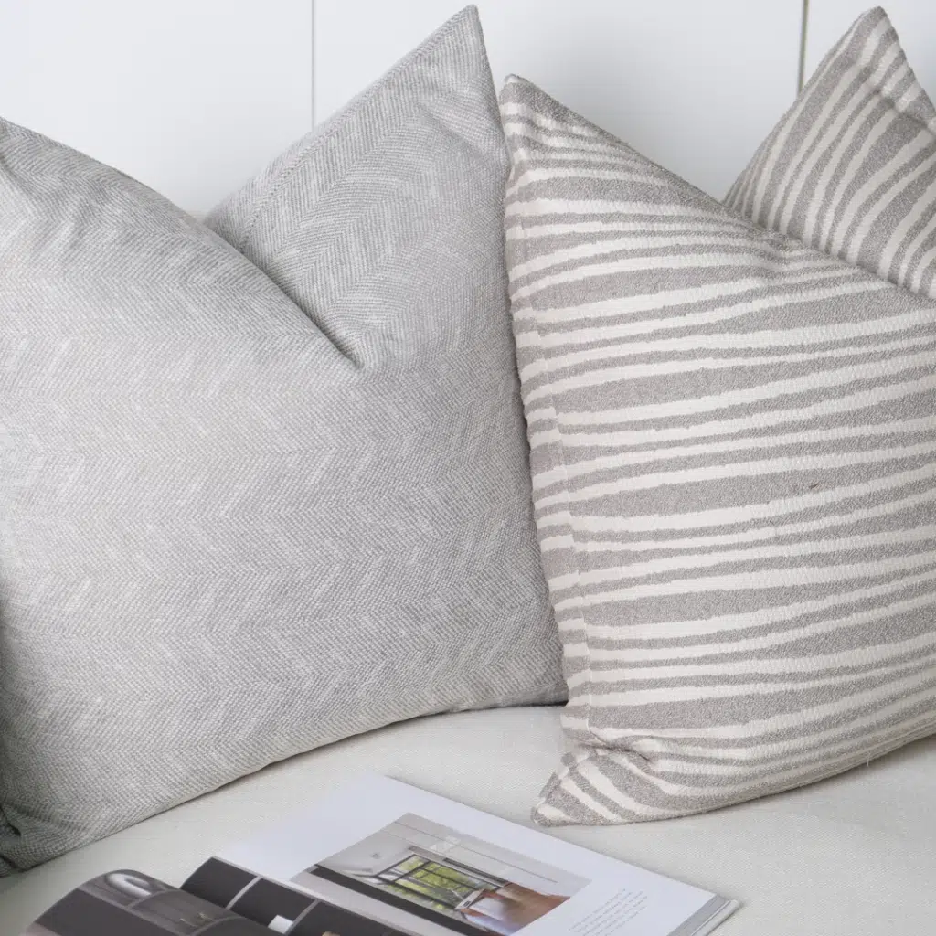 Soft and comfortable cushion 55cm with feather filling