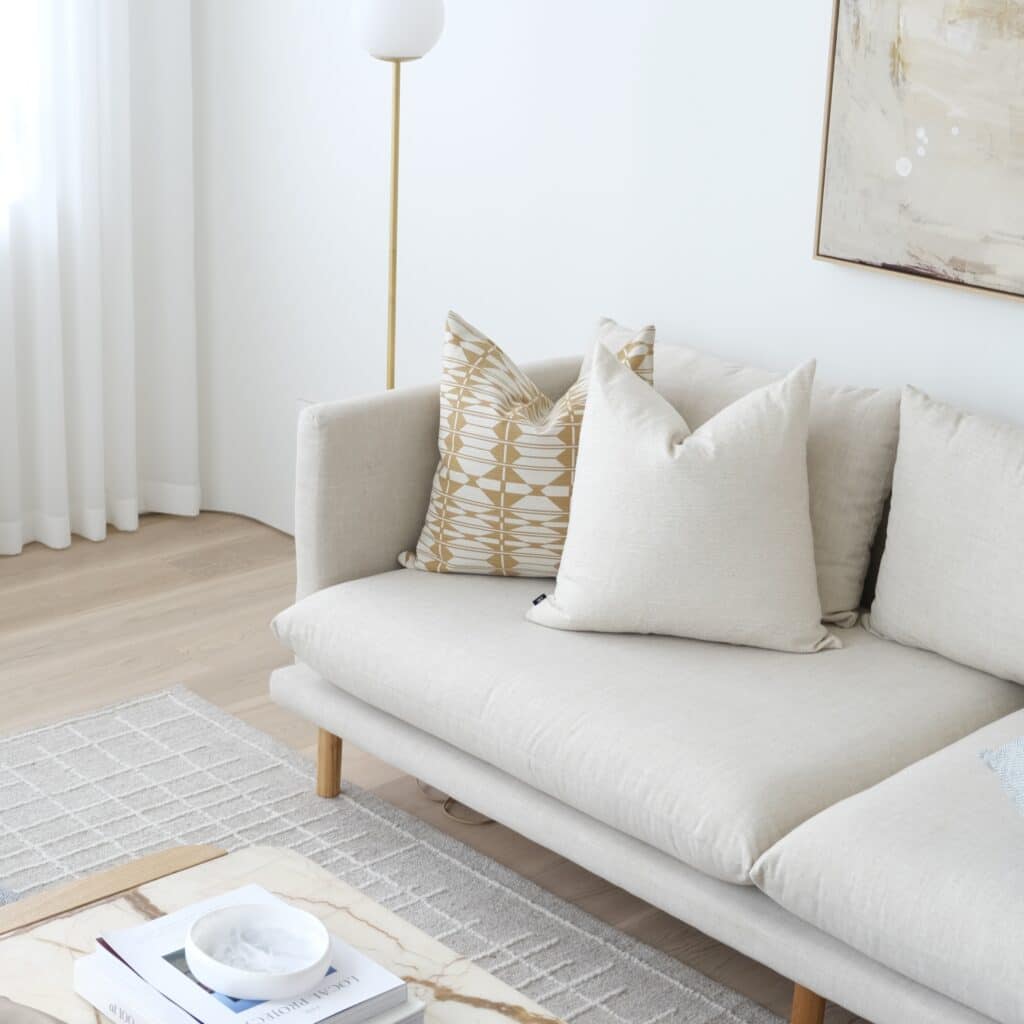 Cushion 55cm in neutral colors for versatile home decor