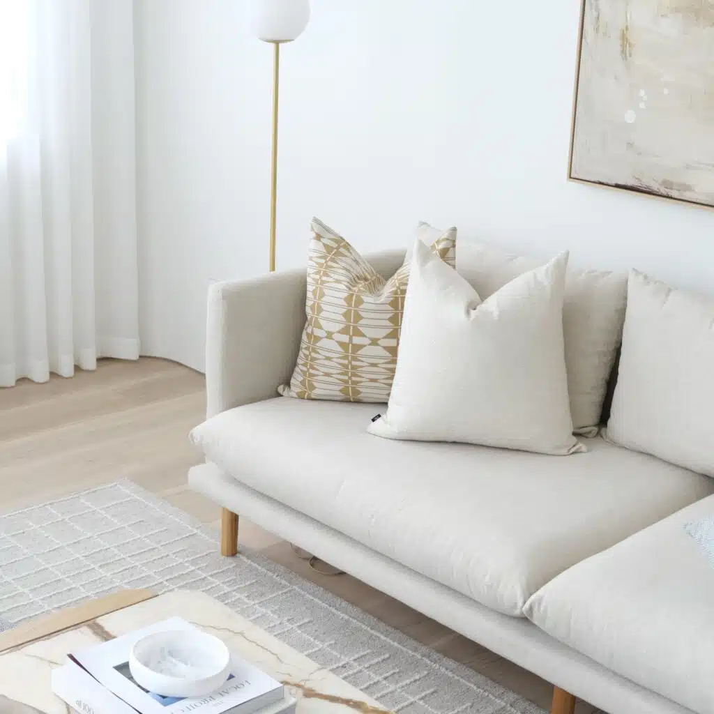 Cushion 55cm in neutral colors for versatile home decor