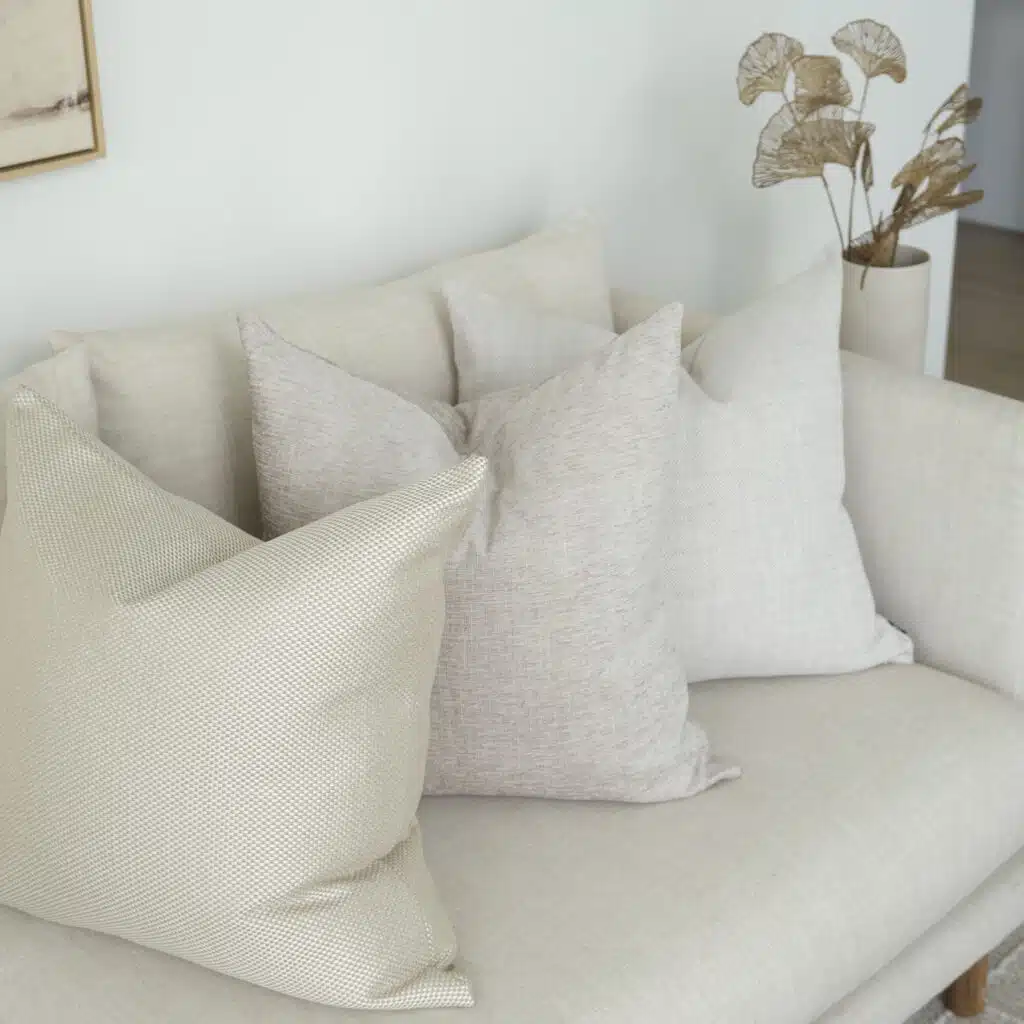 Soft and comfortable cushion 55cm with feather filling