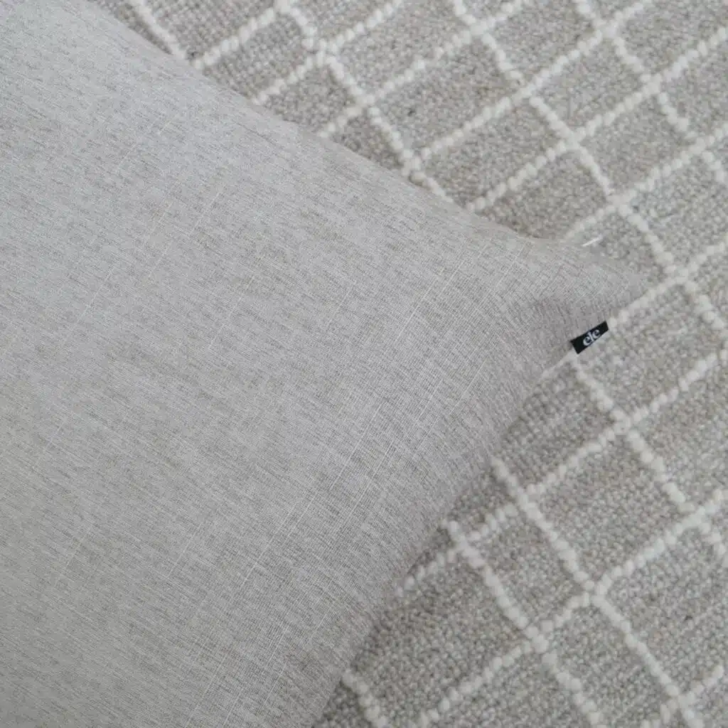 55cm x 55cm cushion with soft feather filling and removable cover