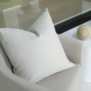 55cm x 55cm cushion with soft feather filling and removable cover
