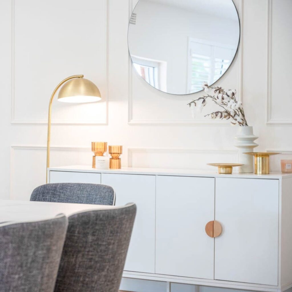 Havana Coastal White Buffet in Living Room