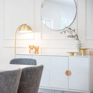 Havana Coastal White Buffet in Living Room
