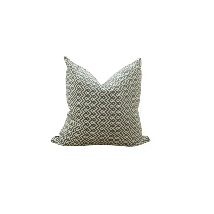 Yarra Cushion 55cm – Green / Natural
