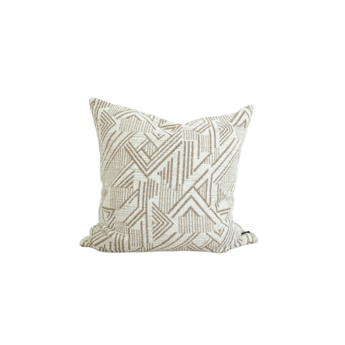 Napo Cushion 55cm – Coffee / White