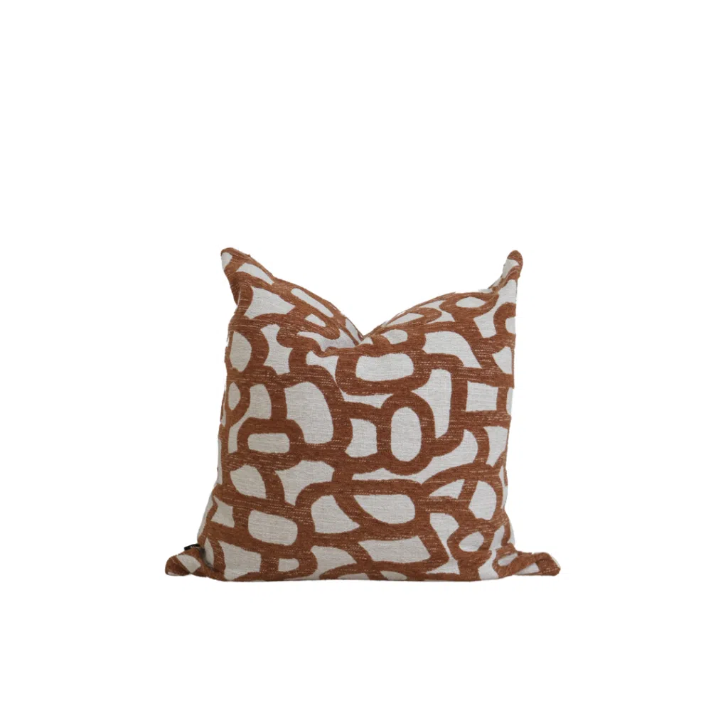 55cm cushion with soft feather filling and removable cover