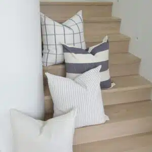 55cm cushion with soft feather filling and removable cover