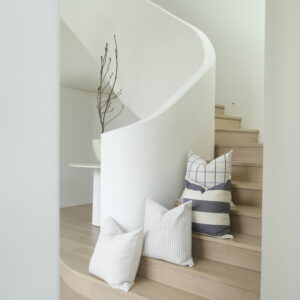 55cm cushion with soft feather filling and removable cover