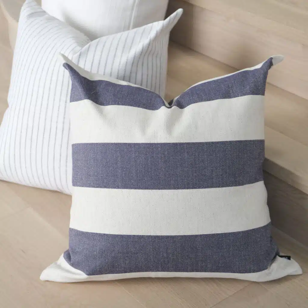 55cm cushion with soft feather filling and removable cover