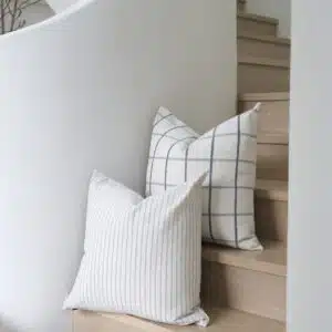 55cm cushion with soft feather filling and removable cover