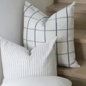 55cm cushion with soft feather filling and removable cover