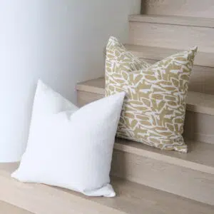 55cm cushion with soft feather filling and removable cover
