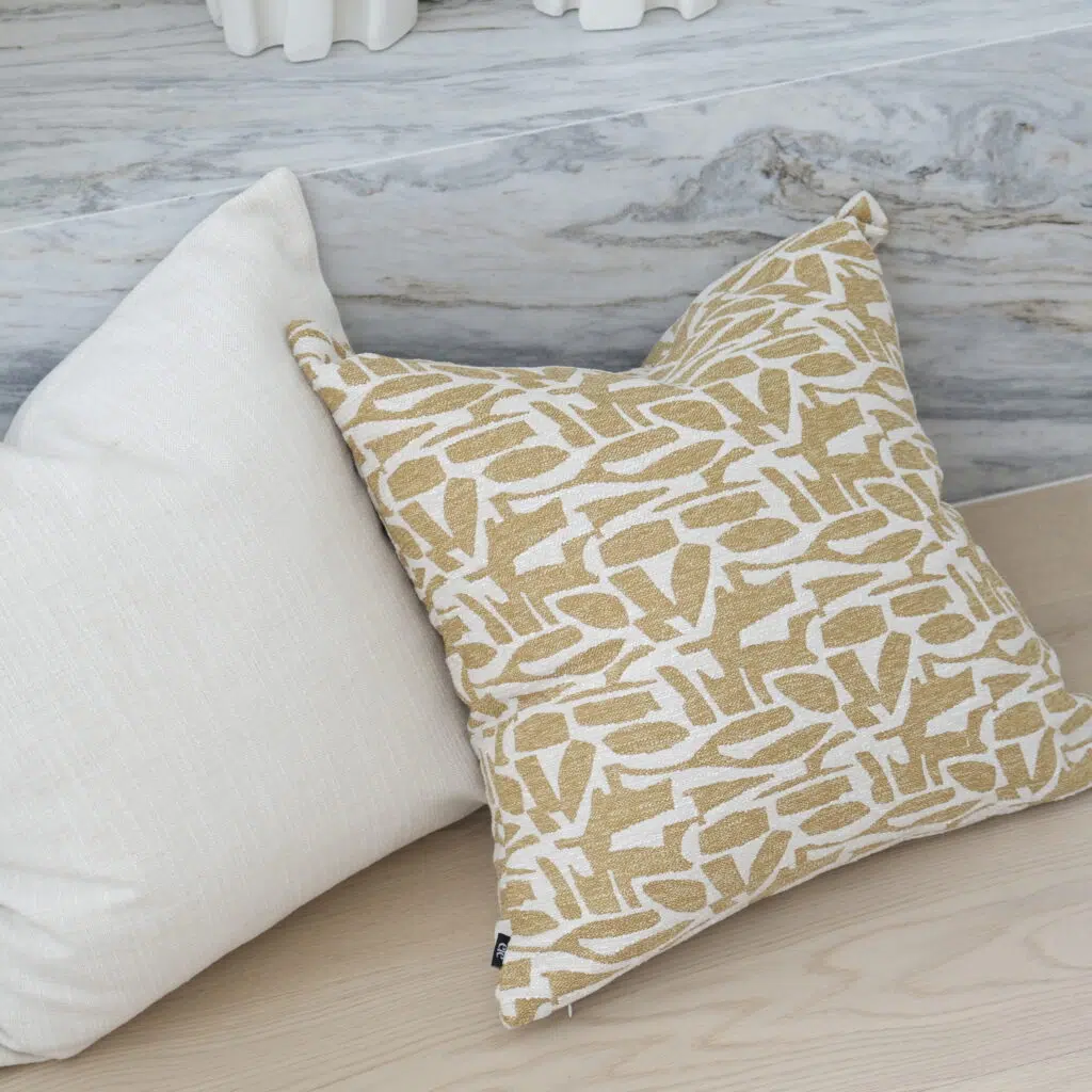 55cm cushion with soft feather filling and removable cover
