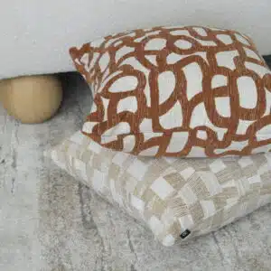 55cm cushion with soft feather filling and removable cover