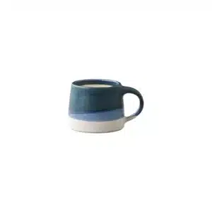 Slow Coffee Style Mug by Kinto – Navy & White 110ml