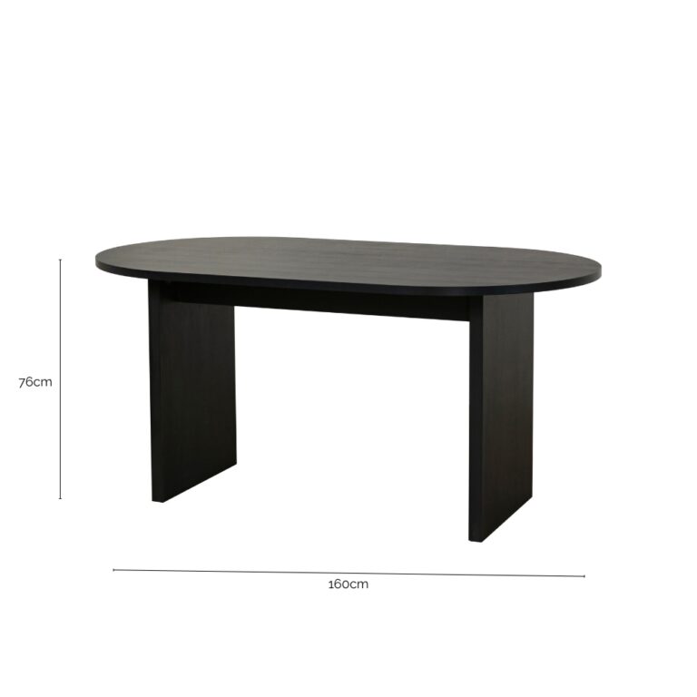 Nova Oval 160cm Dining Table | 6-Seater Tables Australia - Ele Living