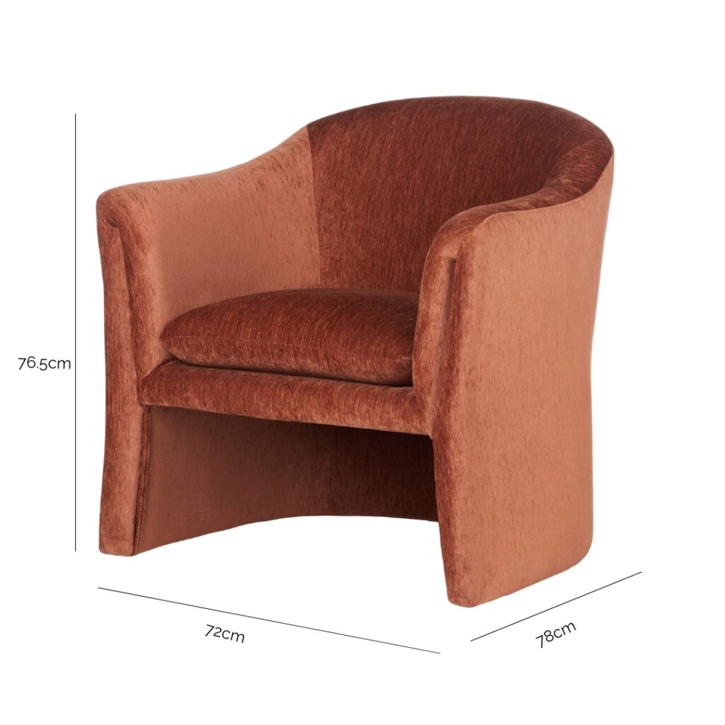 Syd Armchair Rust