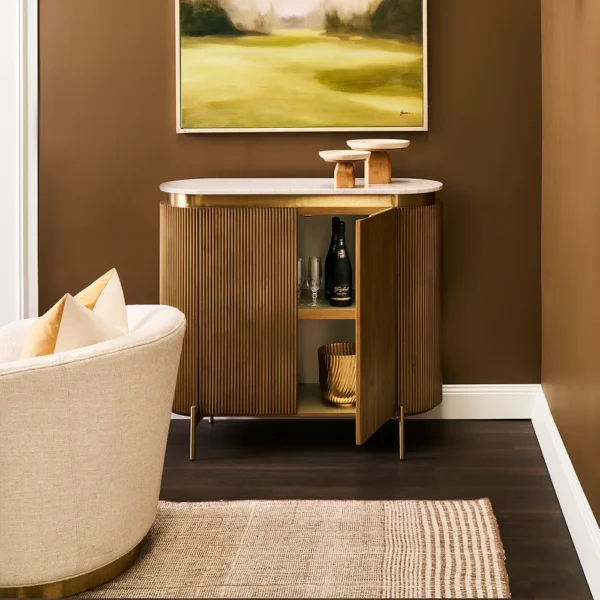 Demarco Cabinet - Antique Gold