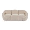 Formes Curved 3 Seater Sofa -Taupe