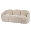 Formes Curved 3 Seater Sofa -Taupe