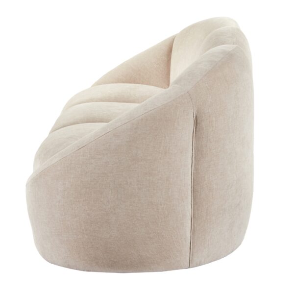 Formes Curved 3 Seater Sofa -Taupe