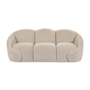 Formes Curved 3 Seater Sofa -Taupe