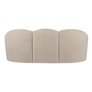 Formes Curved 3 Seater Sofa -Taupe