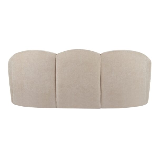 Formes Curved 3 Seater Sofa -Taupe