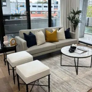 Hacienda Stool Natural Linen