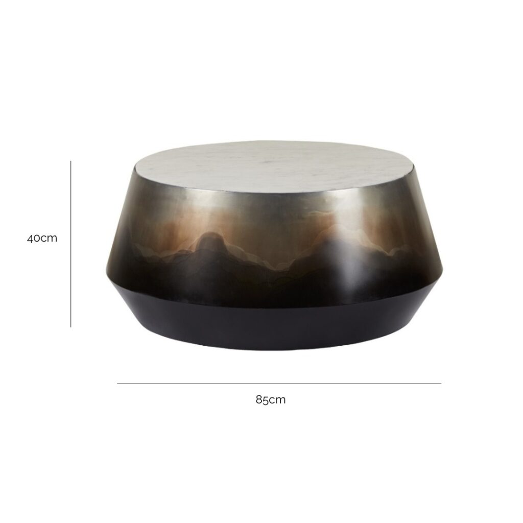 Harper Ombre 85cm Round Coffee Table