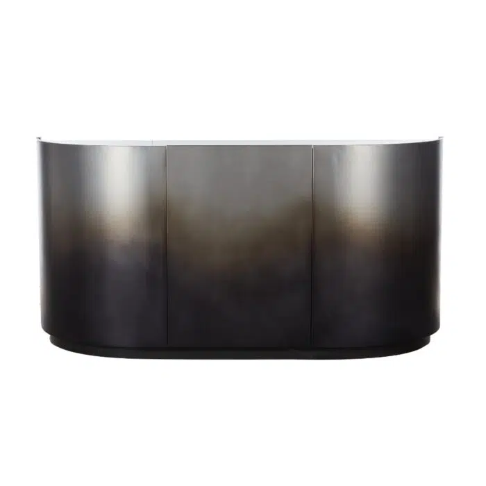 Harper Oxidized Metal Buffet Unit – Black, 160cm