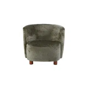 Chenille Armchair Green